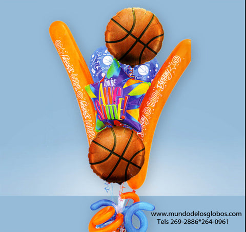 Bouquet, Happy Birthday, Estrella, You Are Awesome!, Baloncesto, Basketball, HBN