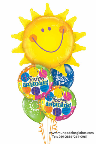 Bouquet Feliz Dia de la Secretaria, Sol Alegre Gigante, You're Appreciated!