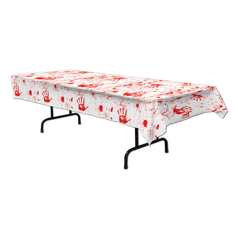 Bloody Handprints Tablecover, Size 54" x 108"