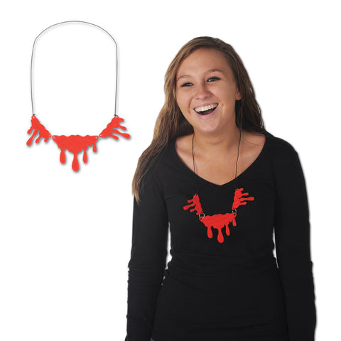 Dripping Blood Necklace, Size 14"