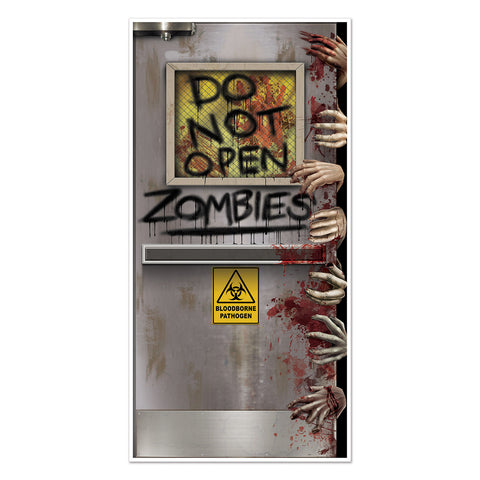 Zombies Lab Door Cover, Size 30" x 5'