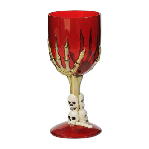 Plastic Skeleton Hand Goblet, Size 9 Oz