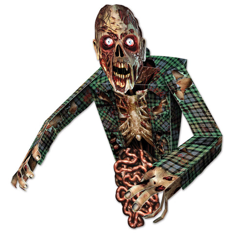 3-D Zombie Wall Decoration, Size 34"