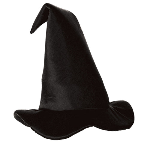 Satin-Soft Black Witch Hat
