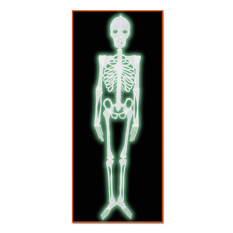 Plastic Nite-Glo Skeleton, Size 4'