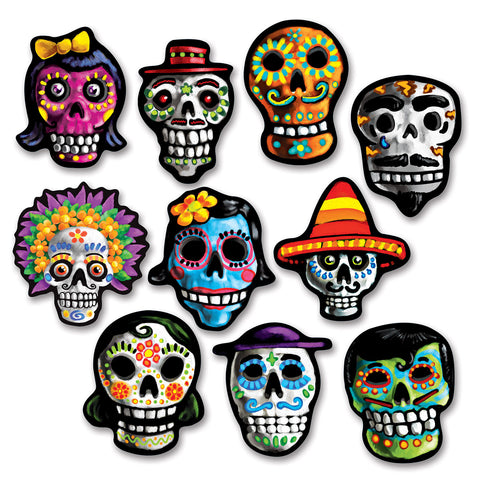 Mini Day Of The Dead Recortes, Size 4¾"