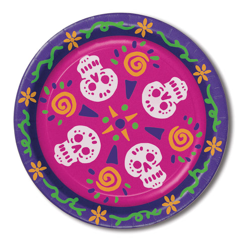 Day Of The Dead Plates, Size 9"