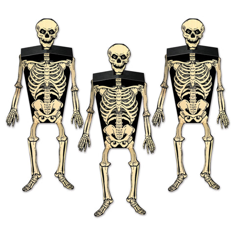 Skeleton Favor Boxes, Size 2" x 6¼"