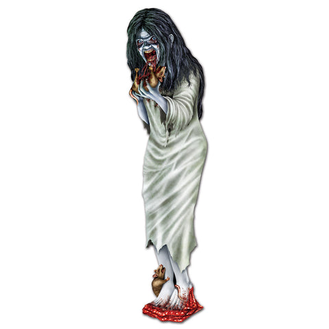 Zombie Girl Cutout, Size 3'