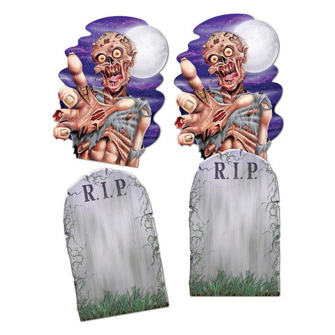 Jumbo Tombstone & Zombie Recortes, Size 24½"