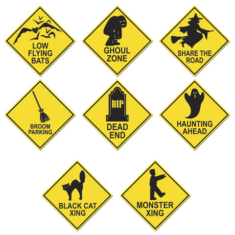 Halloween Road Sign Recortes, Size 17"