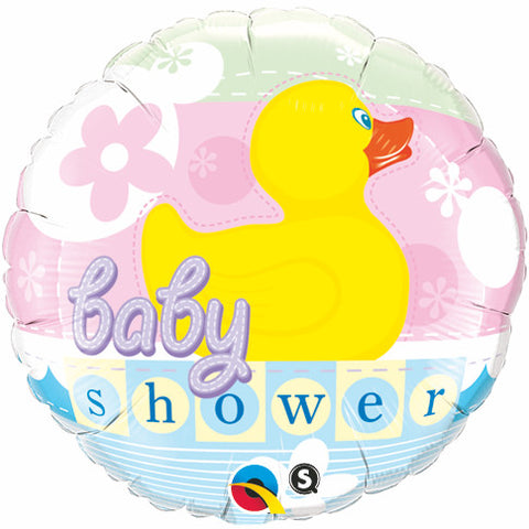 18" Redondo, Baby Shower, Patito de Hule