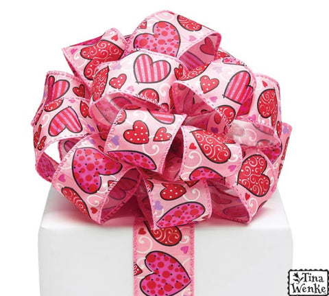 Cinta #9, Diseño Love N Hearts Wired Ribbon