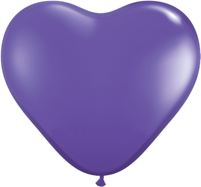 06" Corazon Violeta Purpura, Latex Solido