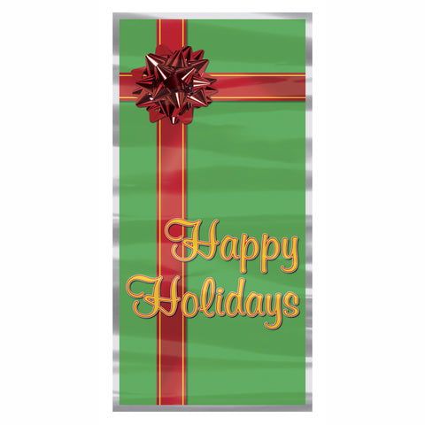 Happy Holidays Door Cover, Size 30" x 5'