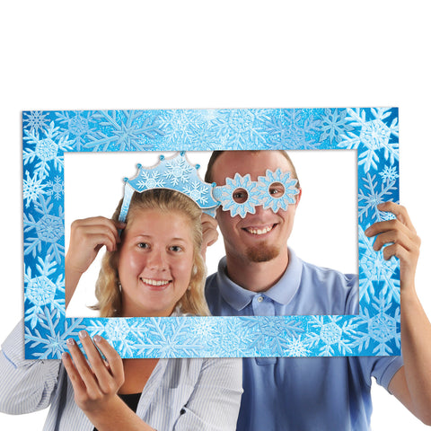 Snowflakes Photo Fun Frame, Size 15½" x 23½"