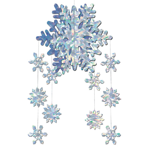 3-D Snowflake Mobile, Size 22"