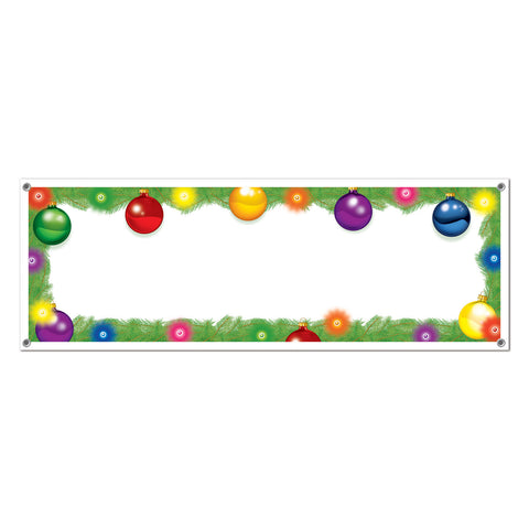 Holiday Sign Banner, Size 5' x 21"