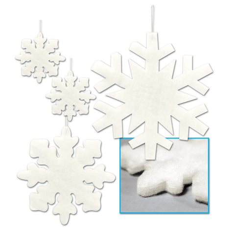 Fluffy Snowflakes, Size Asstd