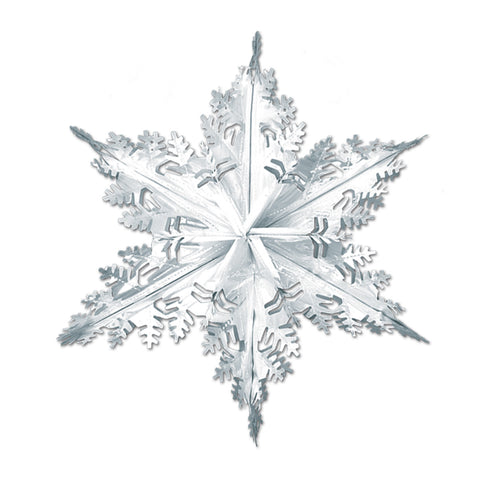 Metallic Winter Snowflake, Size 24"