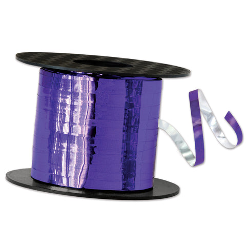 Purple Metallic Curling Ribbon, Size 3/16" x 500 yards