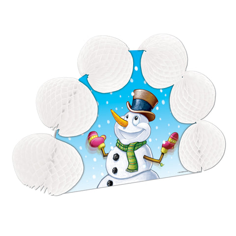 Snowman Pop-Over Centerpiece, Size 10"