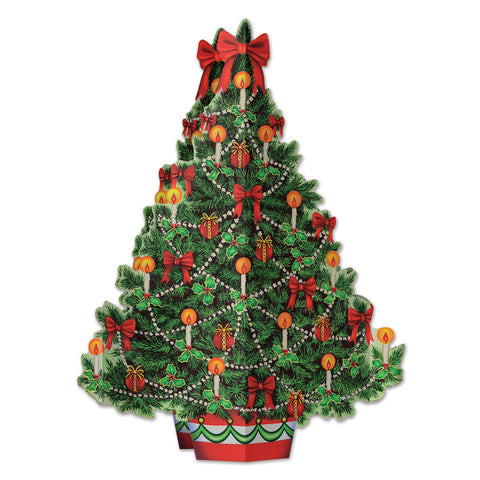 3-D Christmas Tree Centerpiece, Size 11¾"