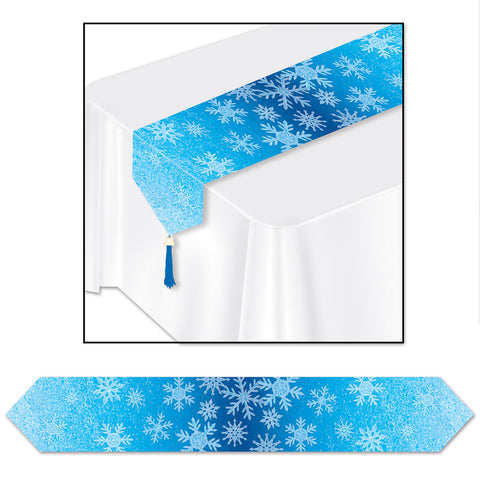Printed Snowflakes Table Runner, Size 11" x 6'