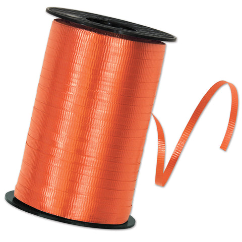 Orange Curling Ribbon, Size 3/16" x 500 yards