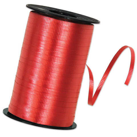 Red Curling Ribbon, Size 3/16" x 500 yards