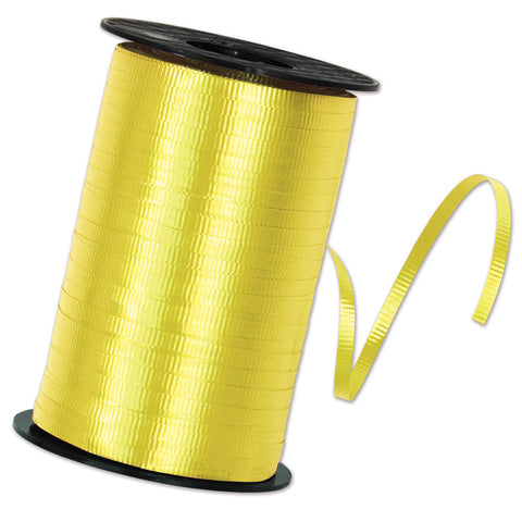 Yellow Curling Ribbon, Size 3/16" x 500 yards