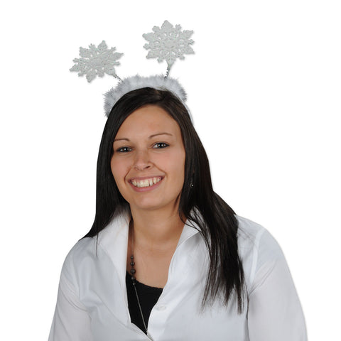 Glittered Snowflake Boppers