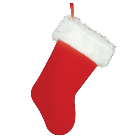 Plush Christmas Stocking, Size 15"