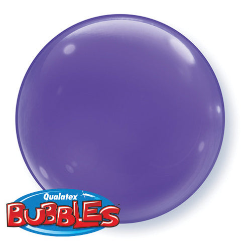 15" Burbuja, Colores Solidos, Violeta Purpura