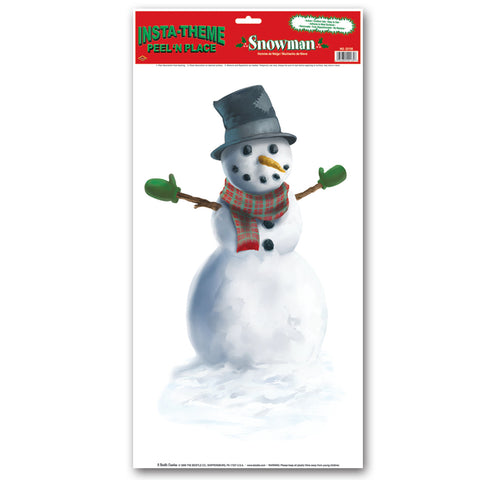Snowman Peel 'N Place, Size 12" x 24" Sh