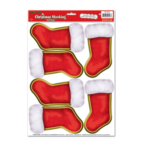 Christmas Stockings Peel 'N Place, Size 12" x 17" Sh