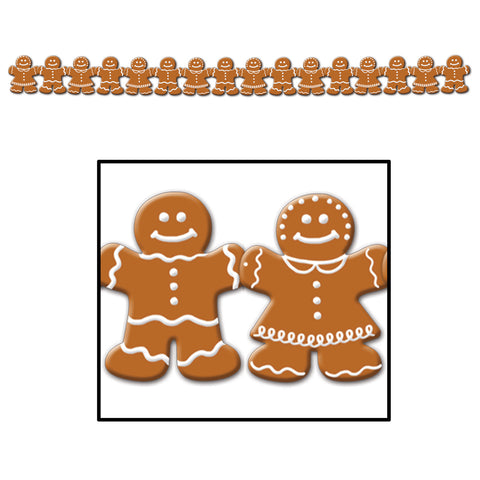 Gingerbread Streamer, Size 5¼" x 5' 4"