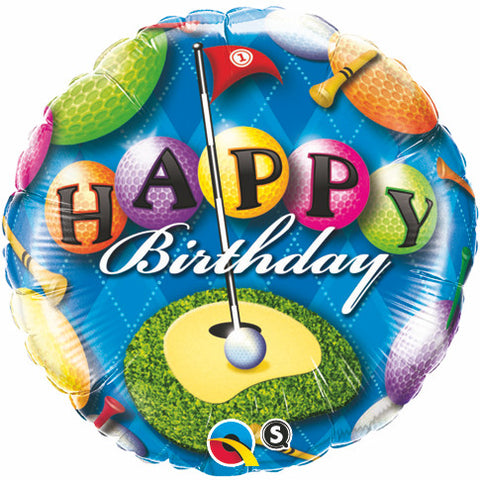 18" Redondo, Happy Birthday, Golfista, Golf