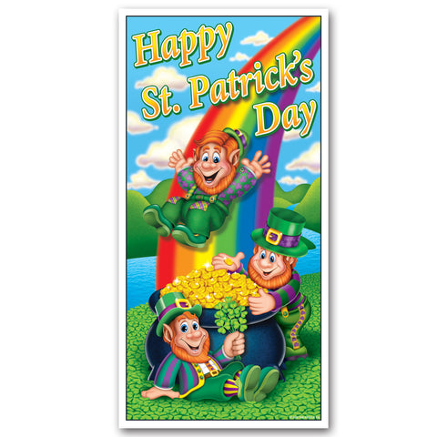 Happy St Patrick's Day Door Cover, Size 30" x 5'