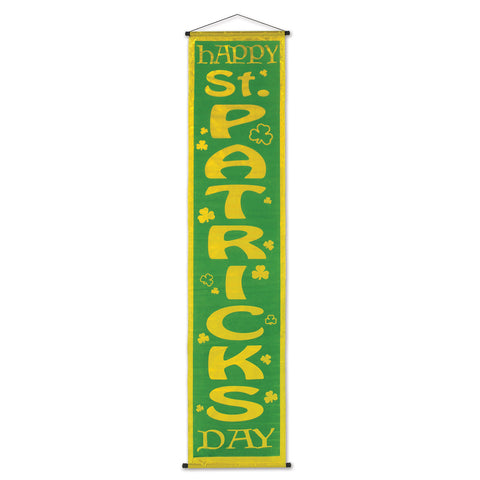 Happy St Pat's Day Velvet-Lame Door Pnl, Size 12¼" x 4' 8½"