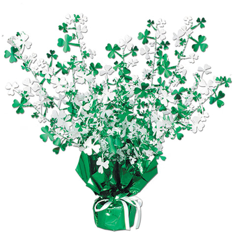 Shamrock Gleam 'N Burst Centerpiece, Size 15"