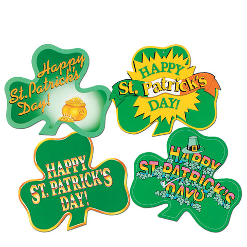 Pkgd St Patrick's Day! Shamrock Recortes, Size 16"