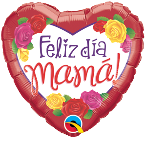 09" Corazon, Feliz Dia Mama, Rosas