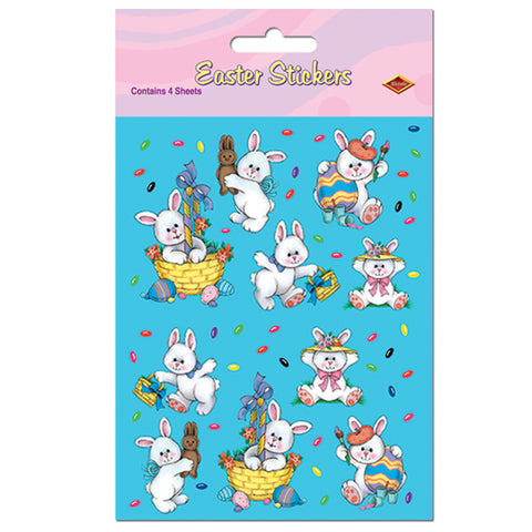 Easter Bunny Calcomanias, Size 4¾" x 7½"