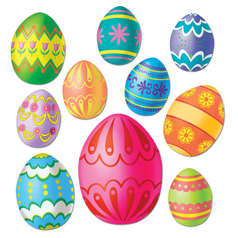 Easter Egg Recortes, Size Asstd