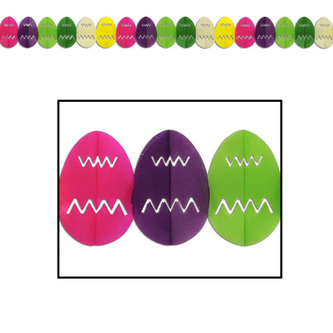 Easter Egg Garland, Size 7¾" x 12'