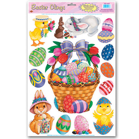 Easter Basket & Friends Adherivos, Size 12" x 17" Sh