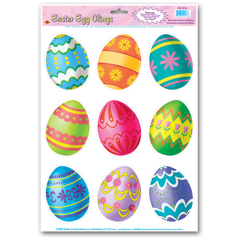 Easter Egg Adherivos, Size 12" x 17" Sh
