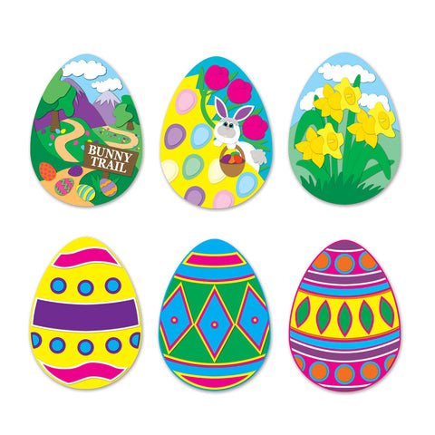Pkgd Easter Egg Recortes, Size 14"