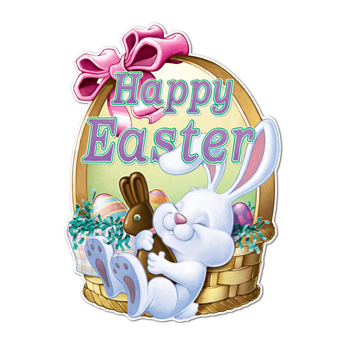 Happy Easter Sign, Size 24" x 18"